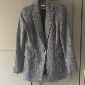 White House Black Market Textured Gray Blazer